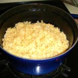 【炊飯】ストウブ（ラウンド20㎝）で炊く玄米